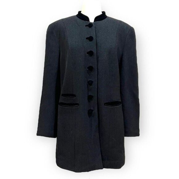 Gaisberger Vintage Black Loden Austrian Coat Size 44 - Picture 2 of 15